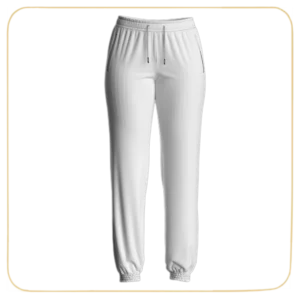 مدل سه بعدی شلوار زنانه سفید اسپرت C01N006