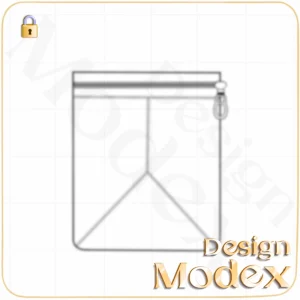 جیب فلت لایه باز برای طراحی لباس  F01PP001N005