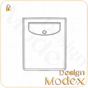جیب فلت لایه باز برای طراحی لباس  F01PP002N002
