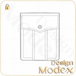 جیب فلت لایه باز برای طراحی لباس  F01PP003N006