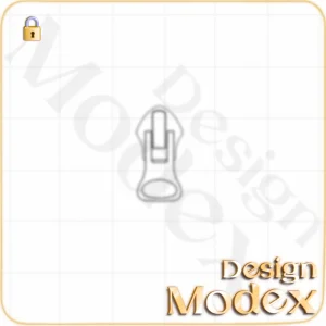 سرزیپ فلت لایه باز برای طراحی لباس   F01ZP001N002