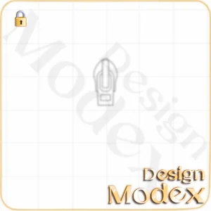سرزیپ فلت لایه باز برای طراحی لباس   F01ZP002N001