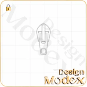 سرزیپ فلت لایه باز برای طراحی لباس   F01ZP003N002