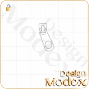 سرزیپ فلت لایه باز برای طراحی لباس   F01ZP004N002