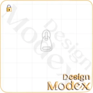 سرزیپ فلت لایه باز برای طراحی لباس   F01ZP005N002