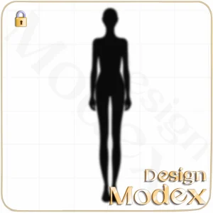 فیگور خطی لایه باز برای طراحی لباس  F01FIG003