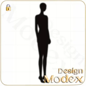 فیگور خطی لایه باز برای طراحی لباس  F01FIG004