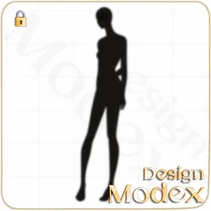 فیگور خطی لایه باز برای طراحی لباس  F01FIG010