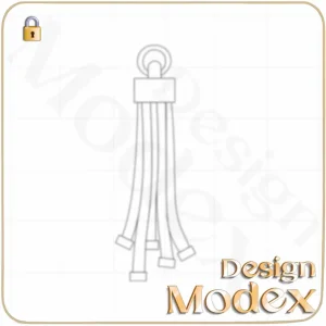اکسسوری آویز لایه باز  برای طراحی لباس  F07J004
