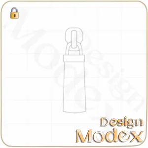 سرزیپ فلت لایه باز  برای طراحی لباس F07Z002