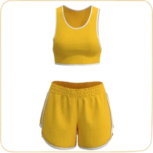 مدل سه بعدی تاپ و شورت زنانه C0C01N015