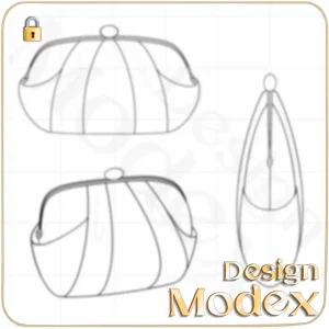کیف دستی فلت لایه باز برای طراحی لباس  F01B001