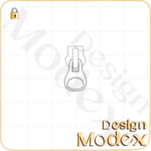 سرزیپ فلت لایه باز  برای طراحی لباس F01ZP006N002