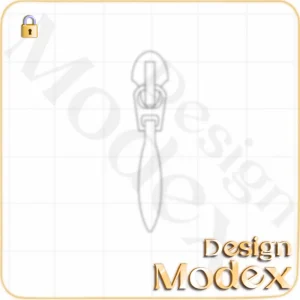 سرزیپ فلت لایه باز  برای طراحی لباس F01ZP009N001