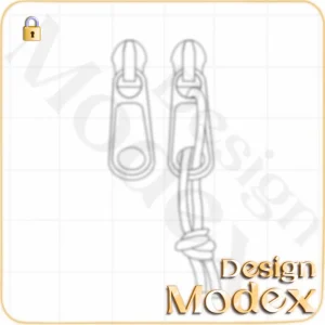 سرزیپ فلت لایه باز  برای طراحی لباس F01ZP012
