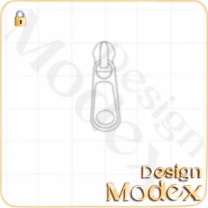 سرزیپ فلت لایه باز  برای طراحی لباس F01ZP012N002
