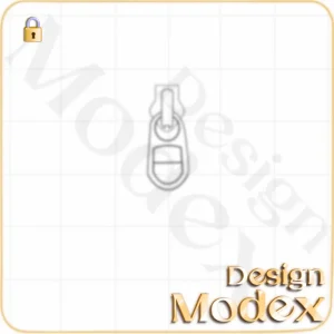 سرزیپ فلت لایه باز  برای طراحی لباس F01ZP014N002