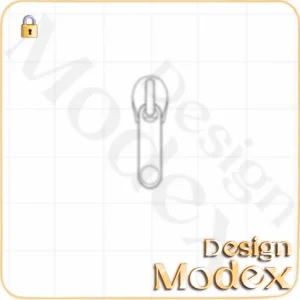 سرزیپ فلت لایه باز  برای طراحی لباس F01ZP021N002