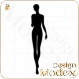فیگور خطی لایه باز برای طراحی لباس F07FIG004