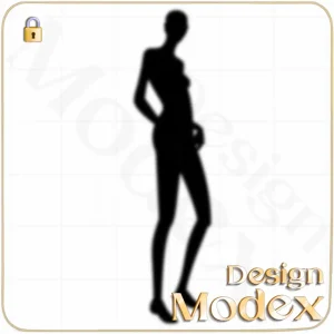 فیگور خطی لایه باز برای طراحی لباس F07FIG005
