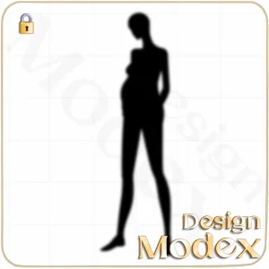 فیگور خطی لایه باز برای طراحی لباس F07FIG006