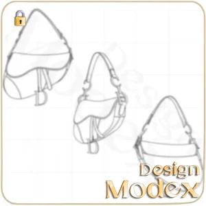 کیف فلت لایه باز  برای طراحی لباس F02B003