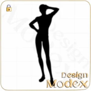 فیگور خطی مردانه لایه باز F02FIG003 برای طراحی لباس