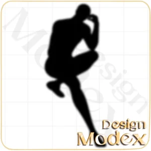 فیگور خطی مردانه لایه باز F07FIG009 برای طراحی لباس