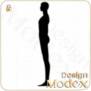 فیگور خطی مردانه لایه باز F07FIG012 برای طراحی لباس