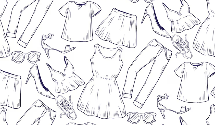 انتخاب الگوهای مناسب در طراحی لباس تولیدی زنانه و مردانه