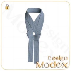 مدل سه بعدی کراوات C12N012 برای فریلنسرهای طراحی لباس