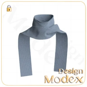 مدل سه بعدی دستمال گردنC12N013 برای فریلنسرهای طراحی لباس