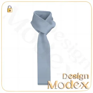 مدل سه بعدی دستمال گردنC12N014 برای فریلنسرهای طراحی لباس