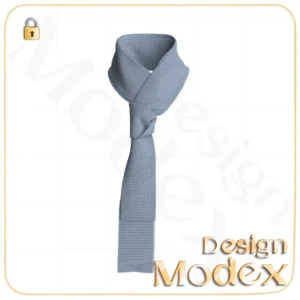 مدل سه بعدی دستمال گردن C12N015 برای فریلنسرهای طراحی لباس