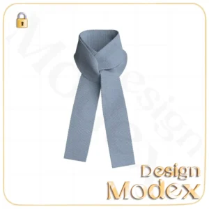 مدل سه بعدی دستمال گردن C12N017 برای فریلنسرهای طراحی لباس