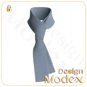 مدل سه بعدی دستمال گردن C12N019 برای فریلنسرهای طراحی لباس