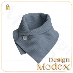 مدل سه بعدی دستمال گردن C12N022 برای فریلنسرهای طراحی لباس