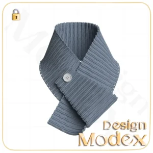 مدل سه بعدی دستمال گردن C12N023 برای فریلنسرهای طراحی لباس