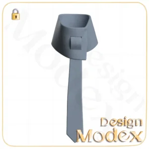 مدل سه بعدی دستمال گردن C12N024 برای فریلنسرهای طراحی لباس