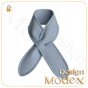 مدل سه بعدی دستمال گردن C12N026 برای فریلنسرهای طراحی لباس