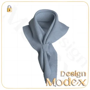مدل سه بعدی شال گردن C12N030 برای فریلنسرهای طراحی لباس