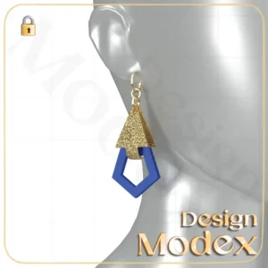 مدل سه بعدی گوشواره C12N039 برای فریلنسرهای طراحی لباس