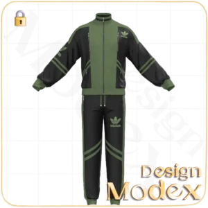 مدل سه بعدی لباس ورزشی مردانه C11N002 برای طراحان لباس