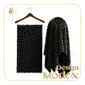 متریال پارچه خز طرح پلنگی C11N004 برای لباسهای تری دی