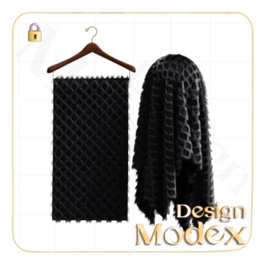 متریال پارچه خز طرح دار C11N006 برای لباسهای سه بعدی