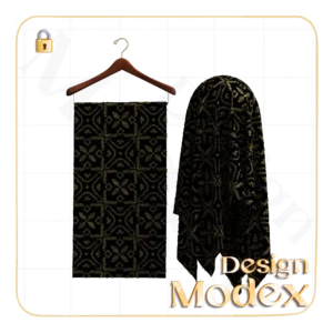 متریال پارچه خامه دوزی C11N007 برای لباسهای سه بعدی