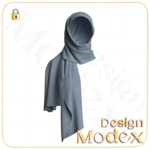 مدل سه بعدی روسری و شال C12N058 برای فریلنسرهای طراحی لباس