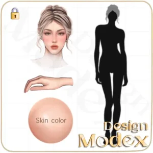 فیگور رنگی زنانه FC01FIG006 برای تصویر سازی لباس