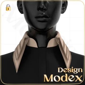 مدل سه بعدی یقه ایستاده زنانه C08N024 برای فریلنسرهای طراحی لباس