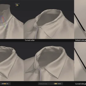 طراحی یقه سه‌بعدی حرفه‌ای در CLO3D و Marvelous Designer